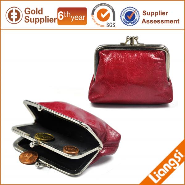 【FREE SHIPPING】LIAMS Full grain leather Coin Purse for lady