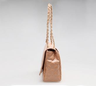 【FREE SHIPPING】LIAMS Genuine leather shoulder bags with gold chain
