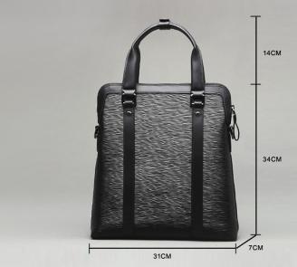 【FREE SHIPPING】LIAMS Small PU leather briefcases for men