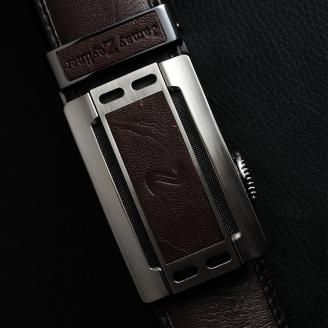 【FREE SHIPPING】JAMAY ZEYLINER Good qulity brown leather belt for men
