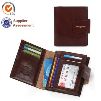 【FREE SHIPPING】JAMAY ZEYLINER Genuine Leather men 's Wallet Multiple Functions Business Wallet