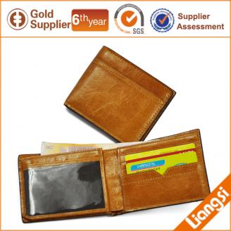 【FREE SHIPPING】LIAMS Genuine leather wallet Standard wallet for men 2013
