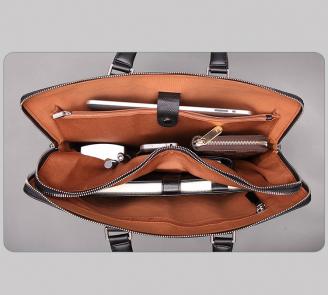 【FREE SHIPPING】LIMAS top designer leather laptop bags medium size for men 