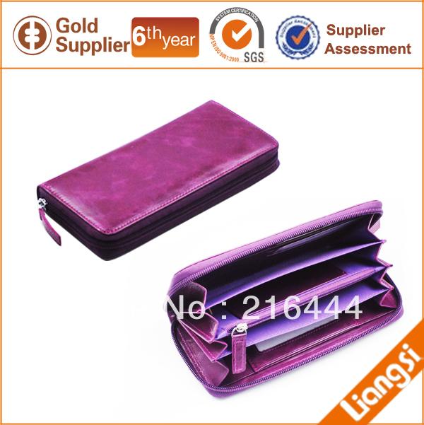 【Free shipping】Liams 2013 new style women wallet, purple wallet, wholesale women wallets