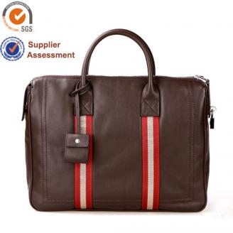 【FREE SHIPPING】Liams fashion brown leather laptop bags for men