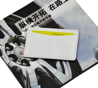【Free shipping】 Liams simple design fashion genuine leather business cards holder leather